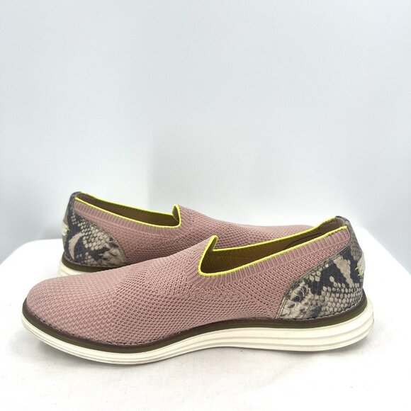 Cole Haan Grand OS Cloudfeel Meridian Loafers Pink Snake Womens 10 - Picture 2 of 9
